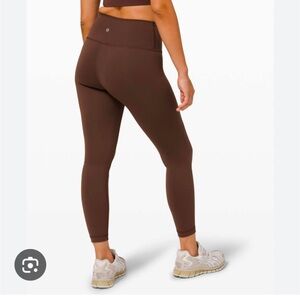 NWT Size 0 lululemon Brown Wunder Train High-Rise Tight 25"